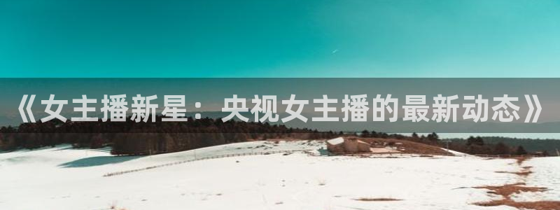 小九体育直播入口：《女主播新星：央视女主播的最新动态》