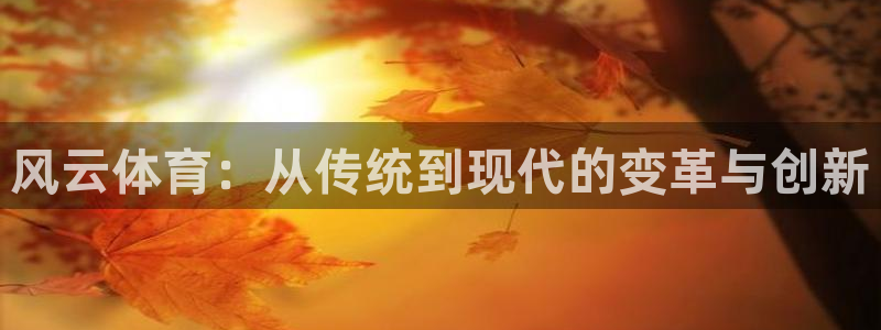 小九体育直播入口：风云体育：从传统到现代的变革与创新